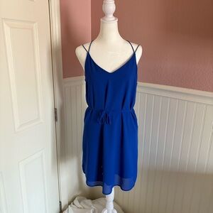 Naked Zebra Vibrant Blue Dress
